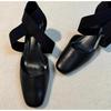 New Women Pumps Summer Shoes Cross-Tied Woman Sandals Lady Spring Autum Retro Pumps Thick Heel Round Toe Zapatos Muje