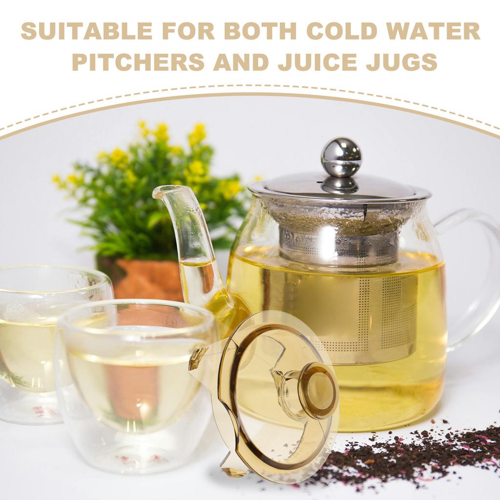 Cold Water Pitcher Lid Replacement Leakproof Airtight Wear-Resistant Plastic Jug Cover for Home Kitchen Use Reusable Pitcher