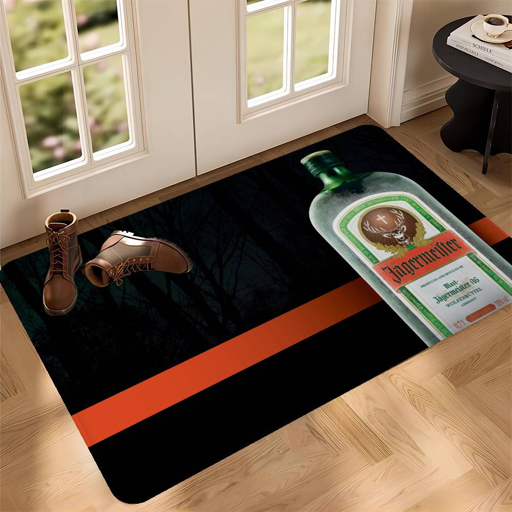 J-Jägermeister Fußmatte Rechteckig Anti-Rutsch Zuhause Weich Badezimmermatte Eingangstür Innen Außen Matte Hotel Dekorationsmatte
