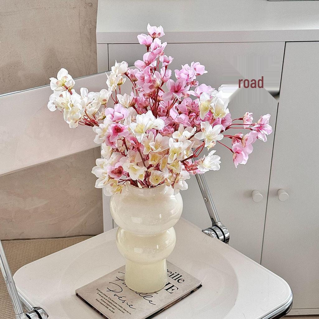 Artificial Peach & Cherry Blossom Branch for Wedding or Home Decor