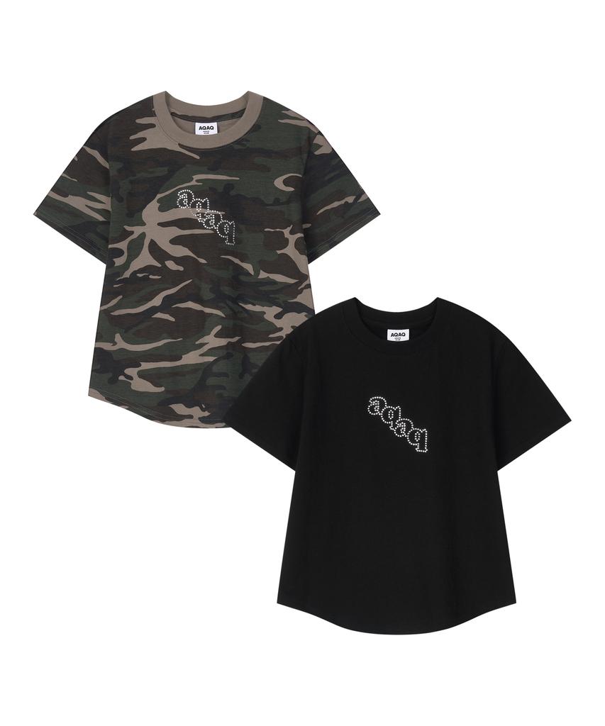 Eikyueikyuhauseukeulleob Twinkle Oblique T-Shirt [Black]
