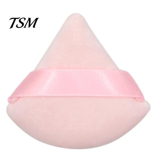 Reusable Triangle Shape Powder Puff Washable Mini Cosmetics Soft High Elasticity Cotton Face Lightweight Makeup Tools Triangle