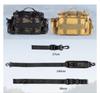 [OPEN BOX] Fishing Tackle Rod Shoulder Bag Black Camouflage Large Multifunctional Waterproof Holder Japan Import