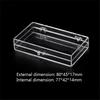 Postcard Badge Commemorative Coin Display Storage Box Transparent Box Lid Jewelry Manicure