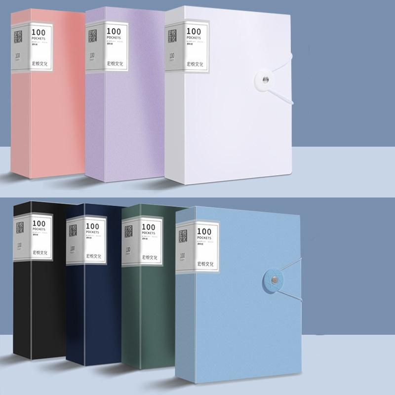 File Book Holder Multi Pocket Design Multi Pocket Document Folder Transparent Insert Paper Folder Plastic A4 File Folder