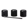 3 Pcs Electric Guitar Bass Effect Knob Volume Tone Control Knob Potentiometer Cap Metal Dome Knobs Replacement Parts