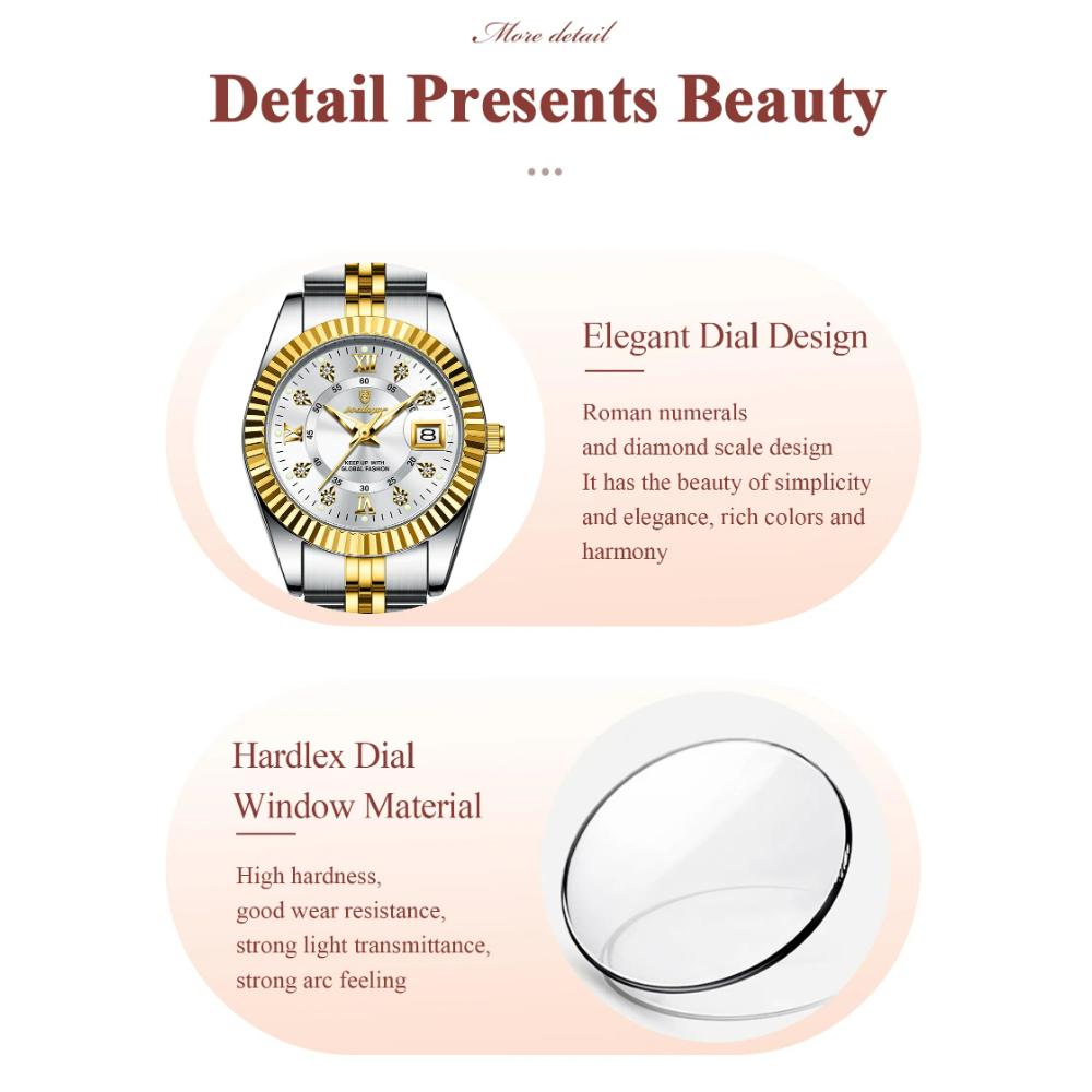 POEDAGAR Luxury Quartz Ladies Wristwatch Waterproof Luminous Date Women Watch Stainless Steel Fashion Women's Watches Gifts