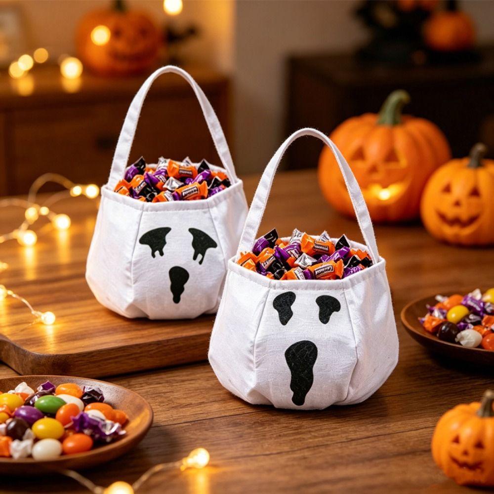 Gifts Pouch Pumpkin Candy Bucket Ghost Halloween Candy Bucket  Cosplay Pros