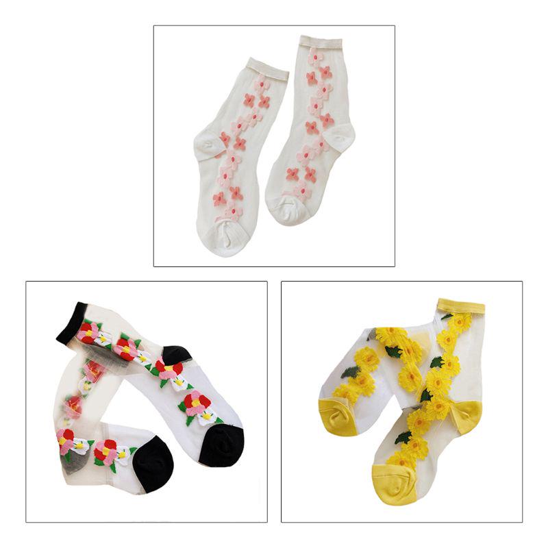 Details about Women Sheer Glass Fiber Ankle Socks Contrast Colored Daisy Sunflower Hosiery Details about Women Sheer Glass Fiber Ankle Socks Contrast Colored Daisy Sunflower Hosiery