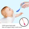 3 Pieces Baby Spoon Colorful Temperature Sensing Toddlers Color Changing Soup Spoons Heat Sensitive Non-Slip Learning