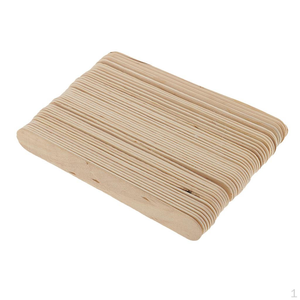 

50pcs Disposable Wax Body Hair Removal Waxing Stick Wooden Tongue Depressor Applicator