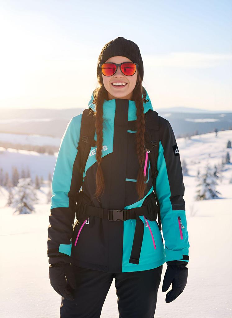 Women's Waterproof Windproof Ski Suit - Warm & Breathable for Outdoor Sports