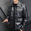 Soft leather jacket Ai Chenwei men's leather jacket leather handsome jacket middle-aged trendy men's new spring and autumn locomotive