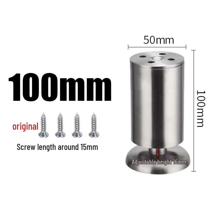 Adjustable Stainless Steel Furniture Legs for Tables, Cabinets, and Sofas