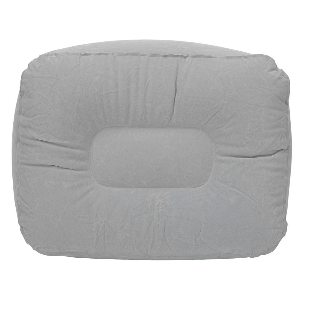 Inflatable Foot Rest for Air Travel Multifunctional PVC Flocking Portable Leg Rest Pillow