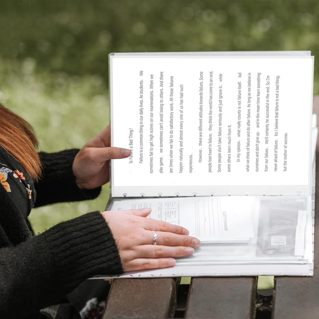 50 Piece Clear Sheet Protectors Page Protectors 8.5 X 11 Clear Binder Sheet Protectors Discbound Sheet Protectors for Discbound Holds Letter Size