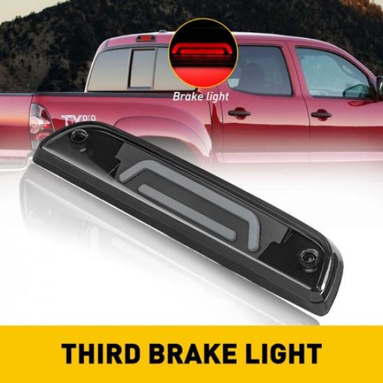 Smoked Rear LED Third 3rd Stop Brake Tail Light Lamp Fit Toyota 1995-2017 Tacoma