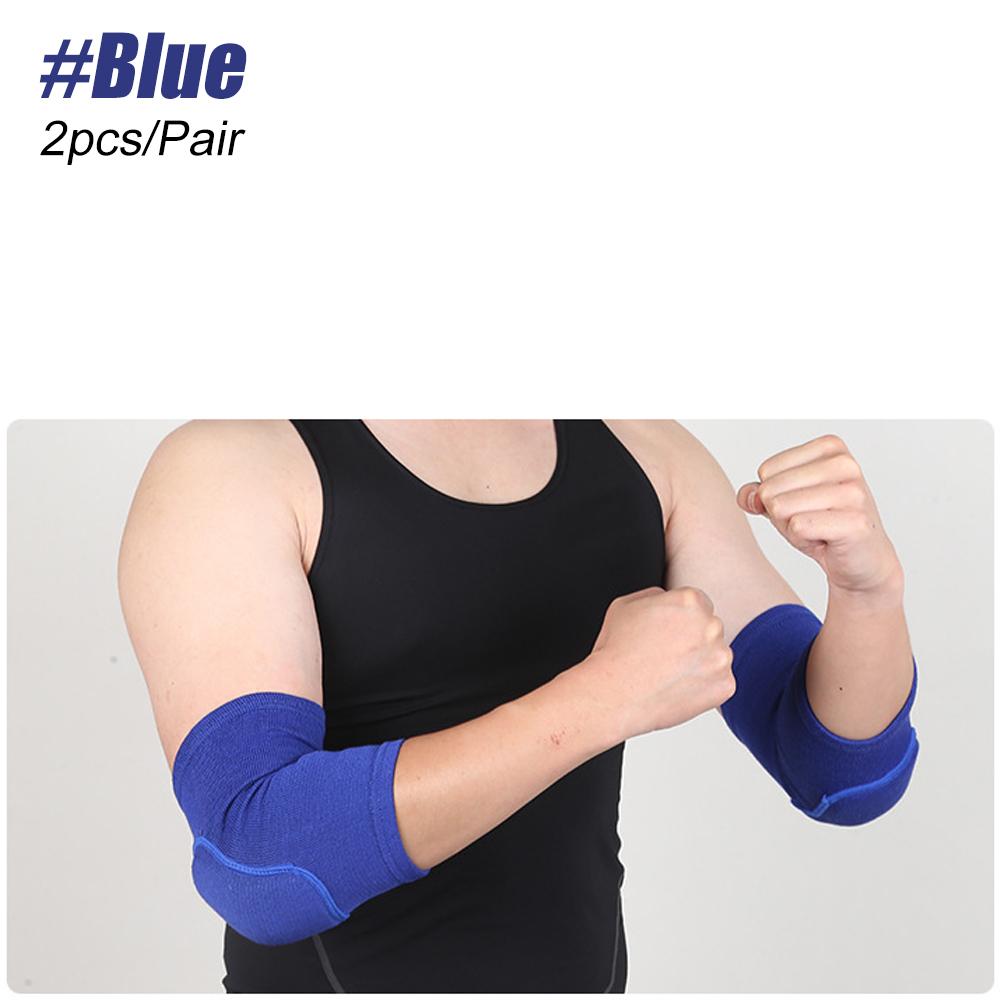 Elastic Elbow Pads Thickened Sponge Elbow Knee Protectors Guard Basketball Volleyball Sport Arm Sleeve Pad Adults Children XS Elbow 20-32CM
