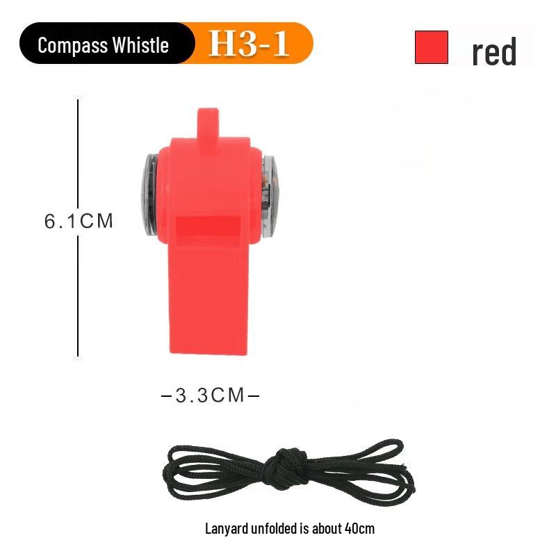 Brangdy 3-in-1 Whistle Compass Keychain