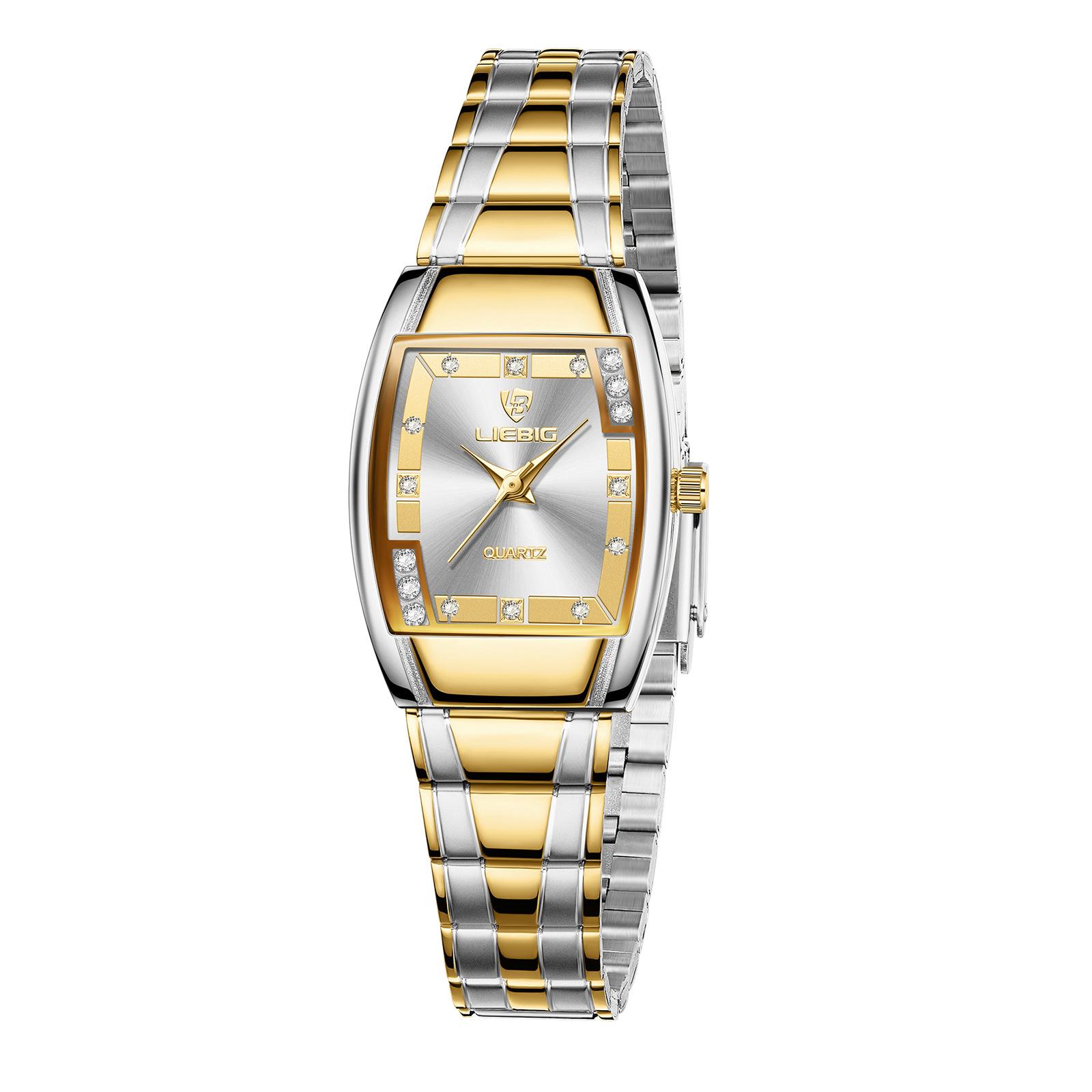 

SKMEICouple watch бочкообразные маленькие изысканные кварцевые часы водонепроницаемые простые нишевые женские часы