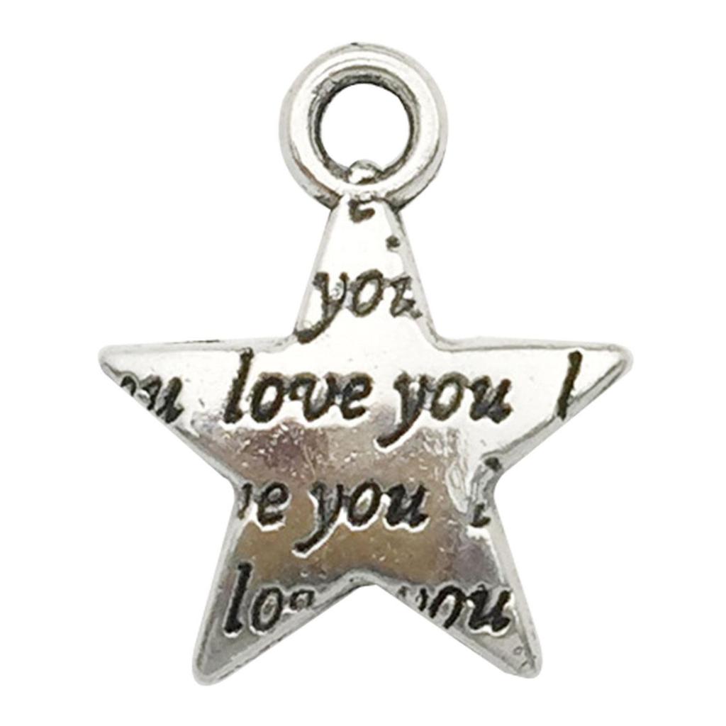 Retro Alloy Star Moon DIY Necklace & Earring Charms