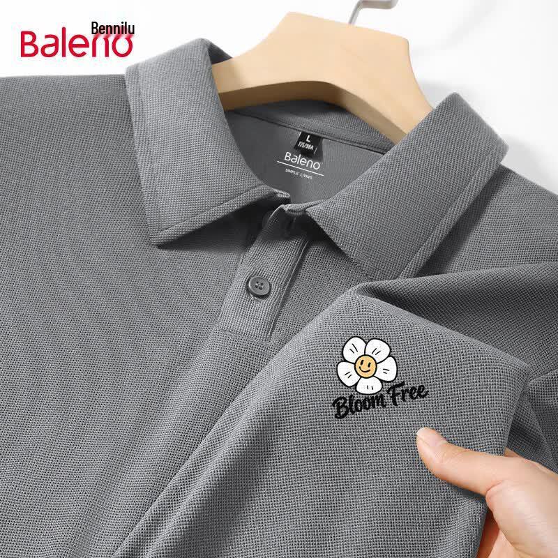 Baleno Men s Summer Waffle Knit Short Sleeve Polo Shirt 3XL