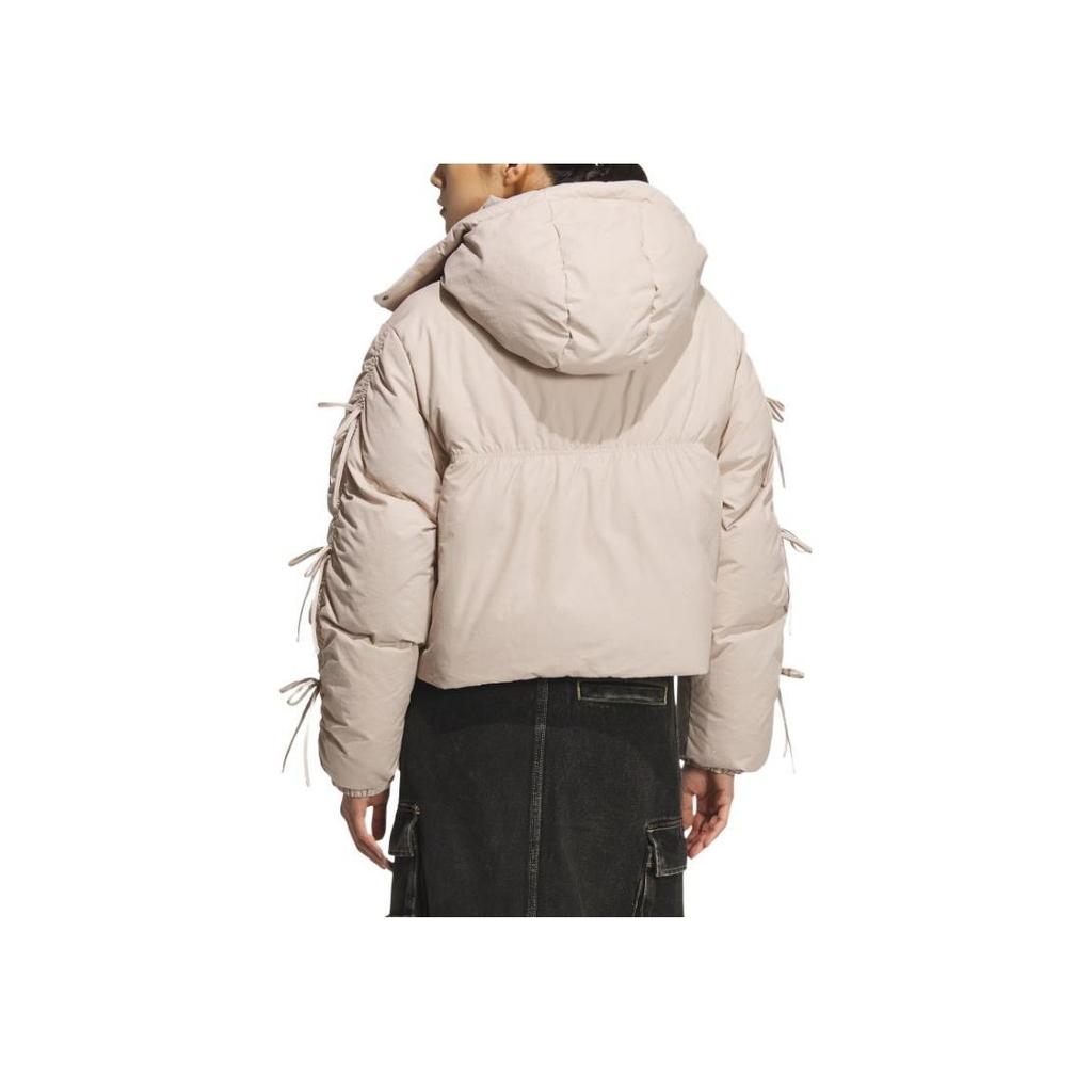 adidas Originals FW25 Bow Play Down Warm Sports Duck Down Hooded Jacket Women Jacket KC2610
