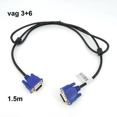 1.5m 1080P VGA Extension Cable HD 3+6 Male To Male 15PIN Wire Copper Core Connector Cord for PC Computer Monitor Projector