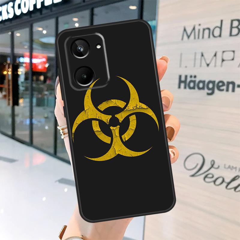 Biohazard Symbol Logo Case For Realme 15 Pro 12 11 13 14 Pro Plus GT6 GT7 C55 C51 C53 C25 C63 C61 C65 C67 C71 C75