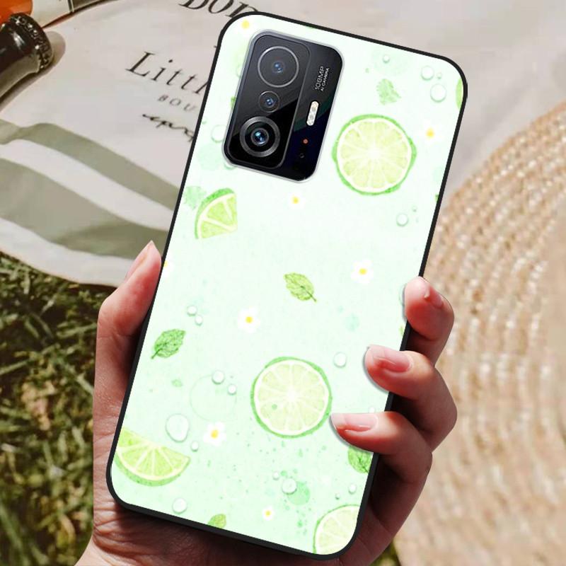 Für Xiaomi 11T Pro Hülle Für Xiaomi mi 11T Pro Hüllen Stoßfestes Silikon Weiches TPU Handy Rückseite Abdeckung Für Xiaomi 11T Pro Fundas