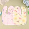 2/5Pcs Baby Cartoon Snap Waterproof Bib Super Soft Baby Bib Newborn Crystal Velvet Saliva Towel