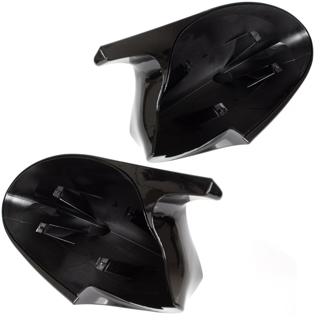 BMW 3 E90 E91 E92 E93 05-09 mirror cover BLACK GLOSSY left + right 2 pcs. SET