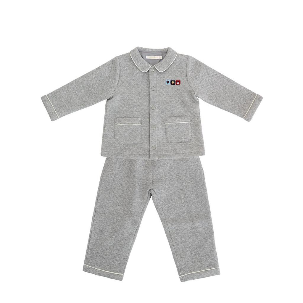 2025 Spring/Autumn Kids' Warm Cotton Home & Outfits - Unisex Thickened Suit