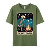 Happy Camper Tarot Card Skeleton Camper Funny Camping Fall Clothes Aesthetic Mens TShirts Cinco de Mayo