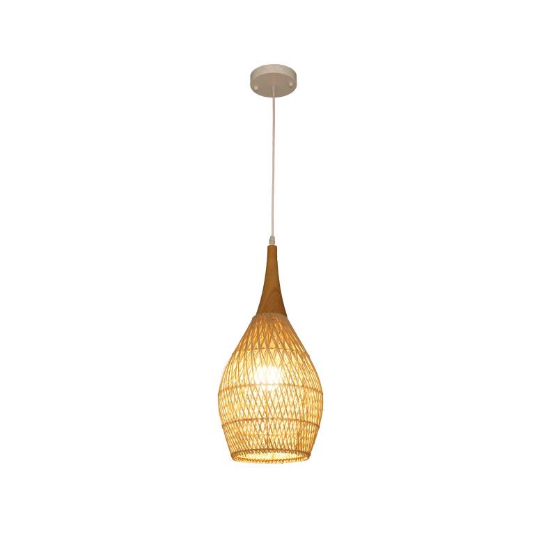 Southeast Asian Wabi-Sabi Rattan Pendant Light for Restaurants, Homestays, Tea Rooms, and Zen Spaces - Vintage Handmade Woven Design