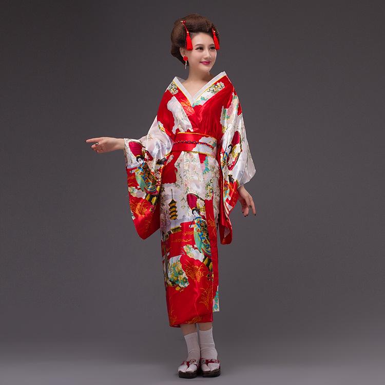 Vintage japonské kimono pro fotografování a scénické vystoupení