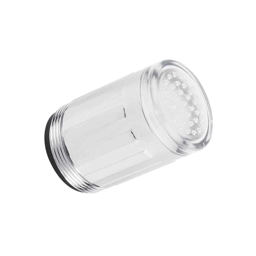 Lumière LED pour Robinet, Lumière LED 3 Couleurs Changeant de Couleur Lumineuse Changi Douche Jet d'Eau Robinet de Robinet Pour Cuisine Lumières Chauffantes Changeantes Pour Salle de Bain Température Se
