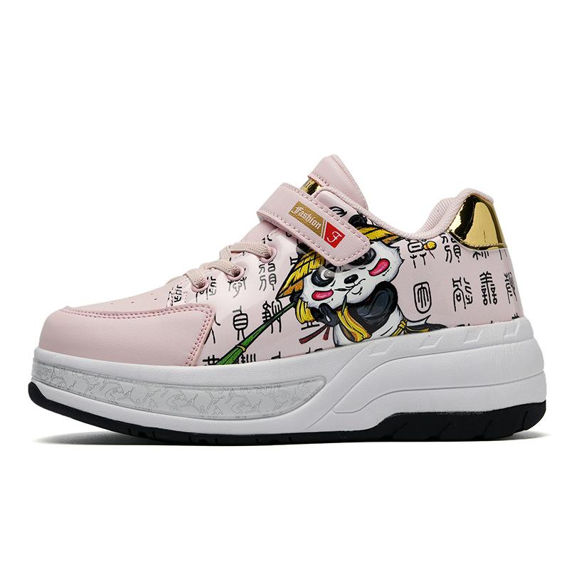 

Новые туфли Runaway Shoes Четырехколесные туфли-шкивы для мальчиков и детей Обувь с колесами Обувь для катания на коньках для девочек 40