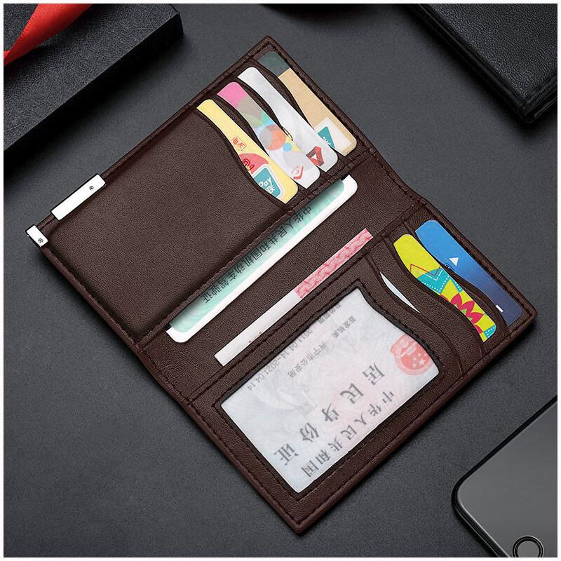 Simplicidade moda cartões de couro real carteiras homens fino titular do cartão de crédito fino id vip titular do cartão terno negócios dos homens acessórios