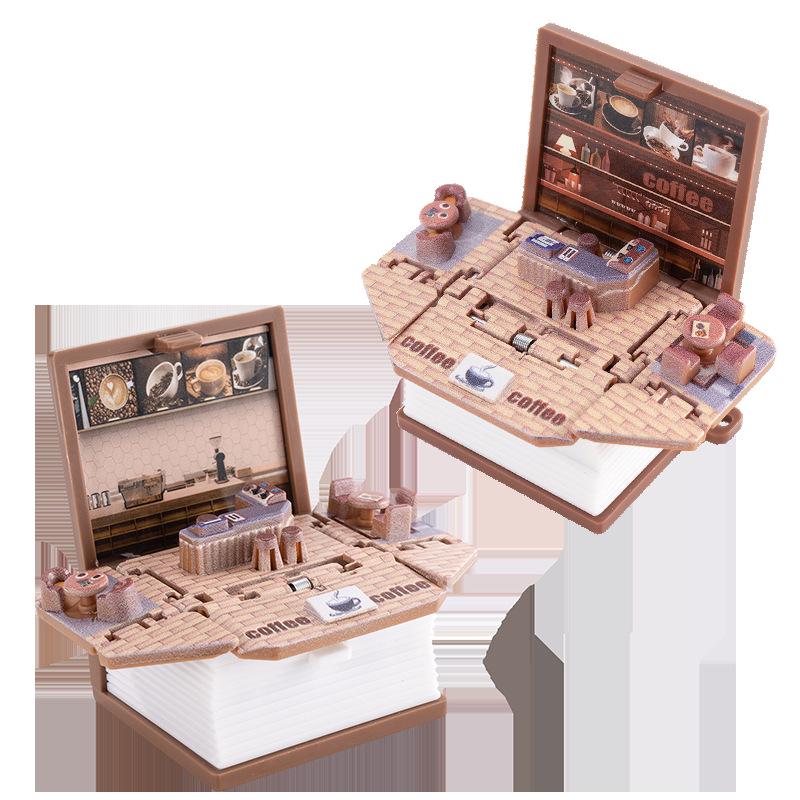 3D Dinosaur & Space Astronaut Pop-Up Keychain Book: Educational, Creative Decompression Toy