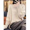 Plus Size Ankola Red Velvet Casual Early Spring Blouse Fat Mm Knitted Sweater Women