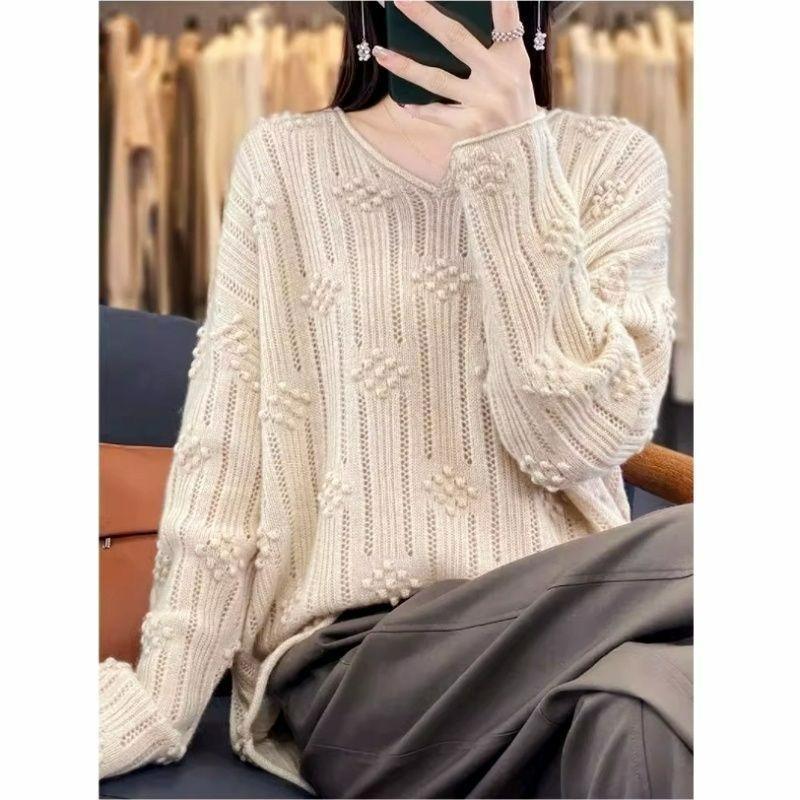 Plus Size Ankola Red Velvet Casual Early Spring Blouse Fat Mm Knitted Sweater Women