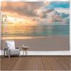 VIKAMA Tropical Beach Landscape Tapestry Summer Coconut Grove Waves Fresh Vacation Style Living Room Room Decoration