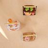 1/12 Dollhouse Food Pallet Rack Mini Tray Holder Model Dollhouse Kitchen Furniture Decoration Dolls House Scene Decor Accessory