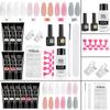 Poly Gel Extension Tool Set, Including 30ml of Cleaner Fluid, 7.5ml Base Coat and Top Coat, Nail Mold, Nail Clip and Nail Brush