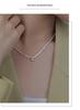 Elegant Olive Green Zircon Star Clavicle Pendant Necklace for Women