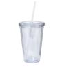Drinking Acrylic 16oz Wall Tumblers Clear Double Plastic Juice Cup With Lid And Straw Coffee Mug Diy Transparent Mugs YLE026