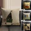 Psam Toft Art Pillow Case Pattern Printed Pillowcase For Living Room Sofa Cushion Cover & Bedroom Decor