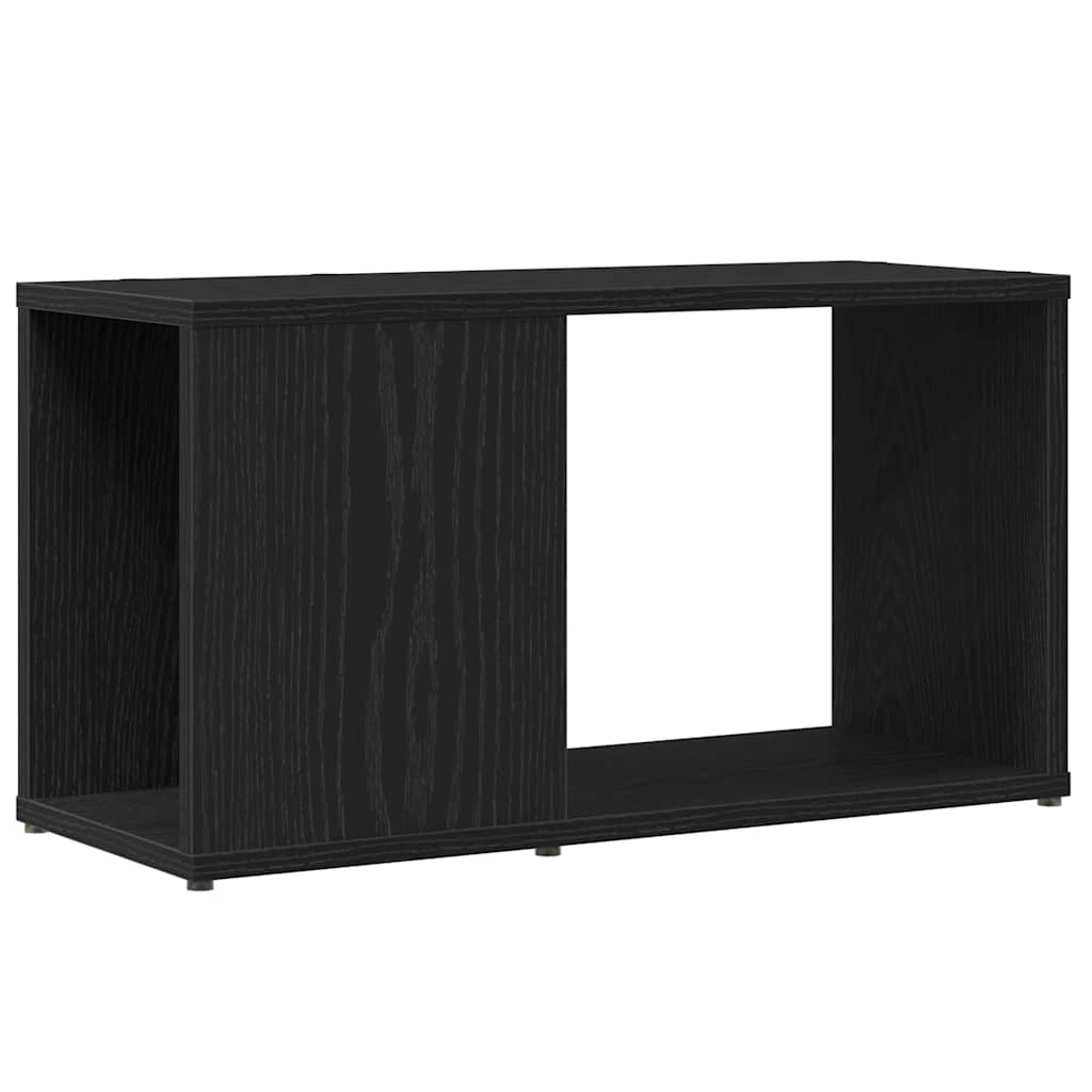 TV Cabinet Black Oak Effect 60 X 24 X 32 Cm Wood Based Material