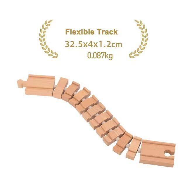 All Kinds of Wooden Track Accessories Beech Wood Railway Toys Fit For Brand Wooden Train Tracks Education Toys For Children